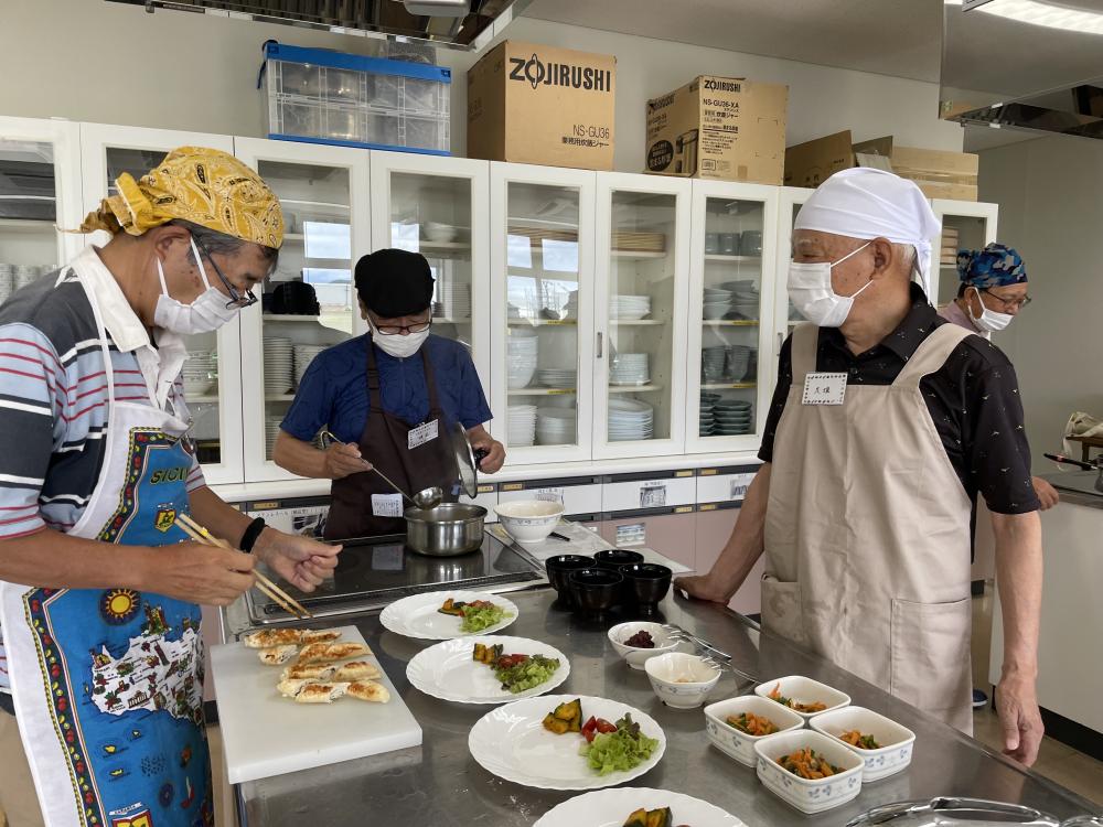 男性盛り付け