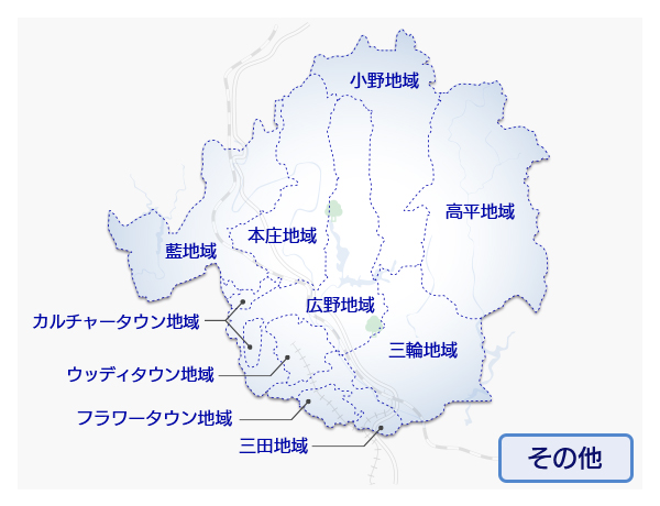 三田市の地図